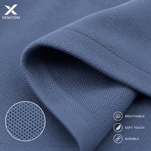 Polo décontracté à manches courtes pour homme X Sports City, couleur unie, respirant, mélange polyester-coton, tendance quatre saisons - Product Image 3