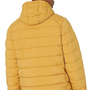 Unisex Casual Fancy Splicing Contrast Color Puffer <b>Jacket</b> Loose Fit Zipper Stand Collar Hooded 100% Nylon Outdoor - Product Image 2