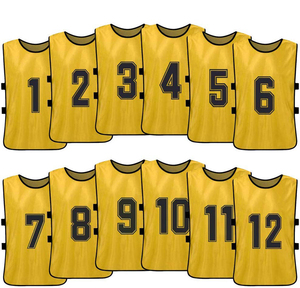 Chaleco de Entrenamiento de Fútbol Personalizado con Logotipo, Unisex para Adultos, Sin Mangas, de Poliéster Transpirable, Cuello Redondo, Jersey Deportivo para Todas las Temporadas, Corte Regular - Product Image 2