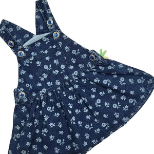 Nouveau design robe d'été pour filles 100% coton manches bouffantes débardeur à pois avec bretelles tenue d'hiver respirante pour bébé fille - Product Image 2
