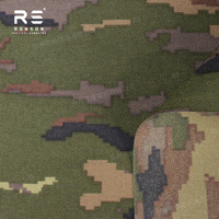 Tela Impermeable Ripstop con Camuflaje Boscoso Pixelado M09 Ejército España, 65% Poliéster, 35% Algodón, para Uniformes y Prendas Tácticas