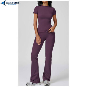 Ribbed Seamless Yoga Set Women Fitness Gym Wear High Waist Leggings Sports Bra - Product Image 6