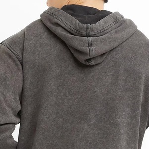เสื้อฮู้ดดี้ผู้ชายดีไซน์ใหม่ขายดีที่สุด ล้างสีแบบแอซิดวอช MOQ ต่ำ ขายส่งเสื้อฮู้ดดี้ผู้ชายแบบพื้นฐาน น้ำหนัก 400 กรัม ล้างสีแบบแอซิดวอช มีจำหน่ายแล้ว - Product Image 3