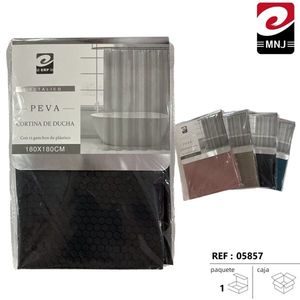 Modern Comfortable 180X180 Shower <b>Curtain</b> <b>with</b> Accessories Elegantly Hydrophobic PEVA Design for Stylish Bathrooms - Product Image 1