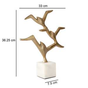 Modern Luxury Aluminum Handcrafted Sculpture Abstract <b>Figure</b> Shape Artistic Handmade Tabletop Decor Jaffs Exports Eco-Friendly - Product Image 2