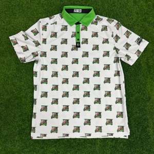 Camiseta de Golf de Manga Corta para Hombre, al por Mayor, con Logotipo Personalizado, Tejido de Poliéster Transpirable de 220 Gramos, con Bolsillo - Product Image 4