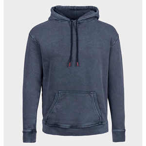 Sweat à capuche pour homme de qualité supérieure, épais, lavé, coupe oversize, avec impression personnalisée, en coton de luxe, style pull-over - Product Image 4