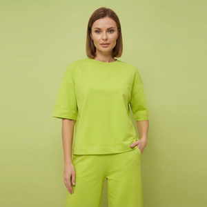 T-shirt ample à épaules tombantes pour femme – Qualité supérieure, respirant, style streetwear, idéal pour l'été - Product Image 1