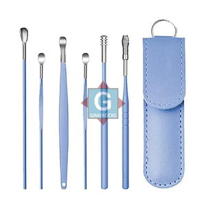 Juego de Herramientas de Limpieza de Cera para Oídos de la Mejor Calidad, Kit de Higiene de Acero Inoxidable para el Cuidado de la Belleza - Product Image 1