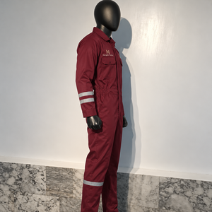 Traje de Trabajo Industrial Resistente al Fuego, Overol de Algodón y Poliéster para Mantenimiento de Plantas y Adquisición de Uniformes Corporativos con Logotipo - Product Image 5