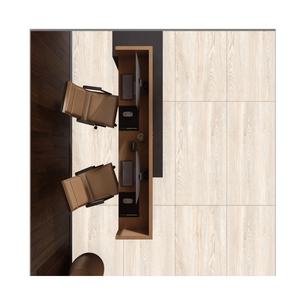 Carreaux de sol vitrifiés en porcelaine finition mate à faible absorption d'eau touche de sculpture 600x1200 matériau en bois disponible exportation inde - Product Image 5