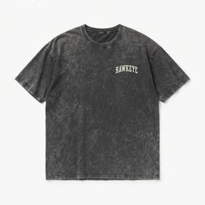 เสื้อยืดผู้หญิงผ้าฝ้าย 100% ทรงโอเวอร์ไซส์ สไตล์สตรีทแวร์ ปักโลโก้ คุณภาพสูง ลุควินเทจ ซัมเมอร์ แอซิดวอช น้ำหนักเบา - Product Image 5