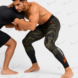 กางเกงรัดรูปสำหรับฝึกซ้อม MMA สำหรับผู้ชาย 220 GSM โพลีเอสเตอร์ผสมสแปนเด็กซ์ น้ำหนักเบา ระบายอากาศได้ดี แห้งเร็ว ยืดหยุ่น เหมาะสำหรับออกกำลังกาย ชั้นในสำหรับผู้ใหญ่ - Product Image 4