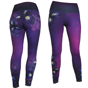Leggings Deportivos para Mujer, a Media Pantorrilla, Transpirables, de Secado Rápido, Ecológicos, con Estampado Moderno, Color en Contraste, Elásticos, para Correr y Yoga - Product Image 4