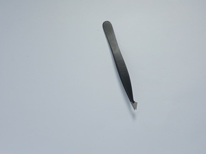 Pinzas para extensión de pestañas al por mayor, color negro, con punta puntiaguda y suave de 10 mm, pinzas para extensión de pestañas para belleza - Product Image 3