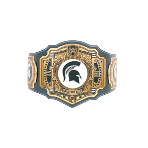Cinturón de Campeonato de los Michigan State Spartans, Cinturón de Lucha Libre Personalizable, Cinturón Deportivo Coleccionable de Alta Calidad para Fanáticos - Product Image 1