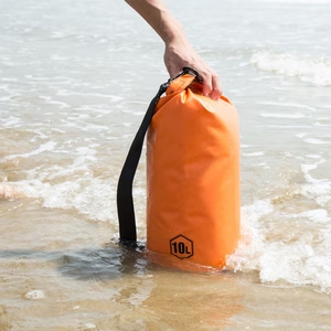 Sac étanche de haute qualité en bâche PVC et tissu nylon orange 30-40L avec bandoulière réglable pour usage extérieur AINI WEAR Personnalisé - Product Image 5