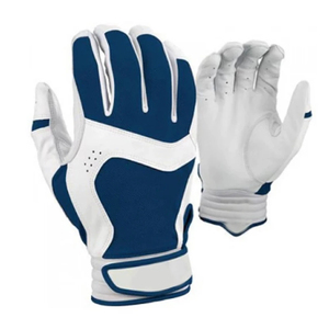 Gants de frappeur de baseball SINEWY SPORTS en cuir, à doigts entiers, ambidextres, fermeture auto-agrippante, légers, excellente adhérence, personnalisables - Product Image 2
