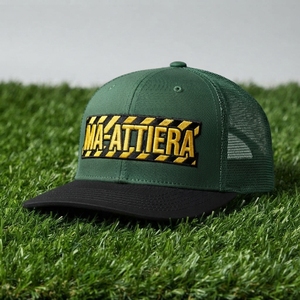 Casquette de baseball verte pour homme, style trucker, avec logo brodé personnalisé, dos en maille, ajustable, streetwear - Product Image 6