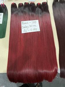 Sin derramamiento de doble trama de hueso mechones de cabello liso Super brillante suave extensiones de cabello humano vietnamita HD pelucas delanteras de encaje - Product Image 4