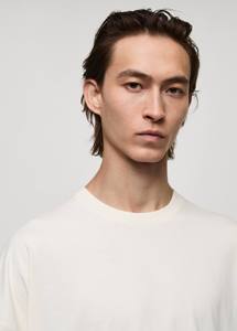 T-shirt blanc pour homme, coupe classique, 100% coton mélangé, séchage rapide, épaules tombantes, streetwear décontracté, étiquette privée personnalisée - Product Image 2
