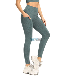 Leggings de Yoga Elásticos de Alta Calidad para Mujer, Cintura Alta, Fitness, Push-Up, Sólidos, Transpirables, Finos, Tejidos, para Verano - Product Image 1