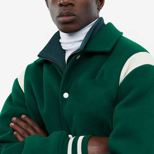 Classic <b>Retro</b> Look Men Varsity <b>Jacket</b> Premium Quality Full Sleeves Button New Embroidery Men Baseball <b>Jacket</b> - Product Image 4