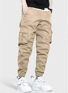 Pantalon cargo décontracté en toile pour homme SAJZA INTERNATIONAL, coupe ajustée |   Vêtements de randonnée écologiques multi-poches en Spandex/Coton - Product Image 2