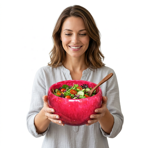 Tazón para Servir Ensaladas de Resina de Alta Calidad, Moderno y Lujoso, para Mesa de Cocina, Ecológico, Color Personalizado, Apilable, para el Hogar - Product Image 6