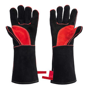 Safety Leather welding gloves high demanding anti-bacterial heat resistant soft <b>material</b> comfortable best Welding Glove - Product Image 5