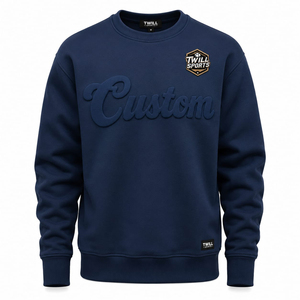 Sweat-shirt à col rond pour homme, imprimé en relief avec blocs de couleur, coupe classique, décontracté, pour l'automne, collection Always Keep Shine - Product Image 1