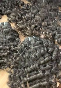 Extensions de cheveux longs bouclés naturels de qualité supérieure Extensions de cheveux bruts non traités à cuticules alignées sans enchevêtrement - Product Image 4