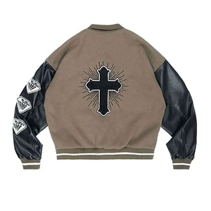 Venta caliente Premium Wool Varsity Jacket para hombres Nuevo estilo Letterman Collar con etiqueta personalizada Mejor producto de invierno - Product Image 4