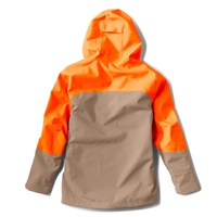 Veste de safari d'hiver Upland en gros, grande taille, respirante, coupe-vent, imperméable, 100 % polyester, toile, fermeture éclair, col montant tricoté