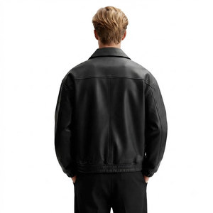 Ropa Casual Estilo Streetwear, Chaquetas de Cuero para Hombre, Ligeras, Transpirables, Personalizadas, Lisas y Teñidas - Product Image 3