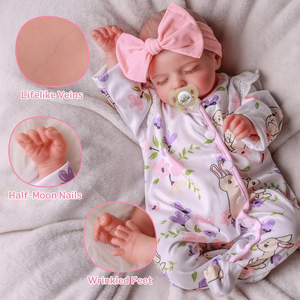 Poupées Reborn Babeside RTS, poupées bébé endormies de 20 pouces, petite fille, corps souple fait main, poupée Rosalie, livraison rapide, vente en gros - Product Image 2
