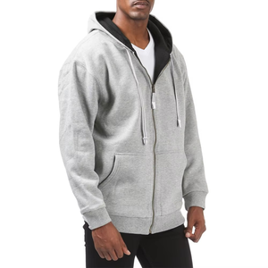 Vêtements neufs pour hommes, sweat à capuche en polaire et thermique à fermeture éclair intégrale, sweats à capuche et sweat-shirts pour hommes - Product Image 2