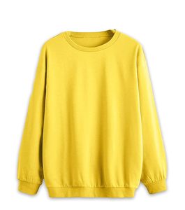 Cotton Blend <b>Womens</b> Hooded <b>Top</b> Wholesale Cotton Loose Fit Pullover Long Sleeve - Product Image 2