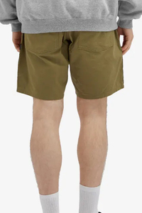 <b>Mens</b> Cargo <b>Shorts</b> in Olive Khaki with Oversized Front <b>Patch</b> Pockets Relaxed Fit Lightweight Durable Cotton Fabric - Product Image 3