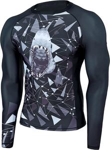 T-shirt de compression respirant à manches longues pour homme, protection solaire par sublimation, tendance du moment - Product Image 3