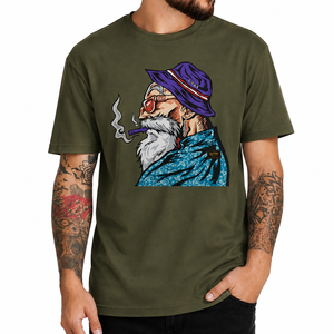 Oversized cotton <b>graphic</b> <b>tee</b> Custom printed streetwear shirt <b>Plus</b> <b>size</b> men's casual top 100% cotton oversized tshirt - Product Image 4