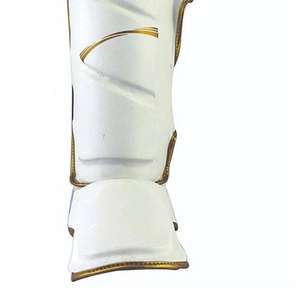 Espinilleras Juveniles Ligeras de Cuero para Muay Thai, Boxeo, Kickboxing, Karate, MMA, con Logotipo Personalizado - Product Image 6