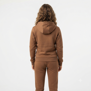 HAWKEYE <b>Women</b> Tracksuit Full Zip Hooded <b>Jacket</b> With Side Pockets Solid Color Casual Sportswear Regular Fit Autumn Wear - Product Image 2