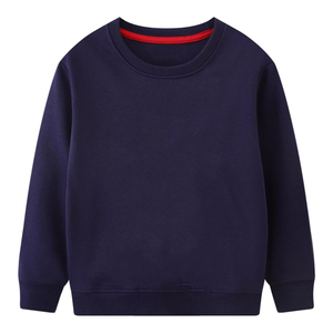 Sweat-shirt unisexe pour garçon, chaud pour l'hiver, couleur bleu marine, épaules tombantes, manches longues, respirant, sweat-shirt pour enfants - Product Image 1