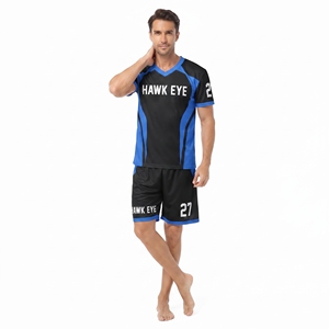 Conjunto de Camiseta de Entrenamiento de Fútbol Personalizada para Hombre, Cuello en V, Pantalones Cortos, para Adultos, 100% Poliéster, Ropa Deportiva con Diseño Sublimado - Product Image 3