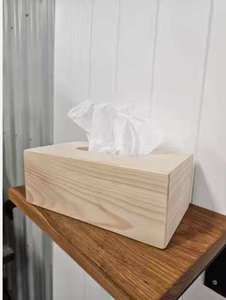 Boîte à mouchoirs en bois écologique, accessoire essentiel pour la table à manger, accessoires de cuisine et de salle à manger en gros - Product Image 2