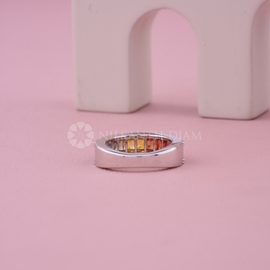 New Design Princess Cut Multi Color Stone Diamond <b>ring</b> with IGI Certified & VVS Clarity for Women from <b>Indian</b> Supplier - Product Image 5