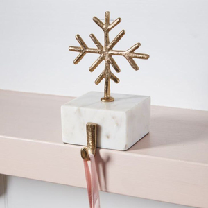 Colgador de Navidad para Calcetines de Latón Dorado Antiguo para Chimenea, Soporte Vintage de Latón Macizo Calado para Calcetines Navideños, Venta al por Mayor - Product Image 3