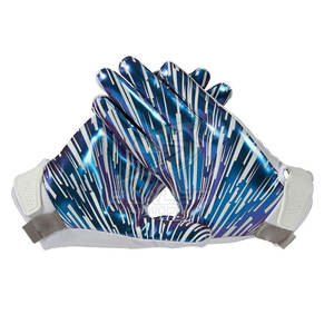 Guantes de Fútbol Americano de Cuero de Alta Resistencia, Transpirables, Antideslizantes, Ligeros, con Agarre Confiable, Sensación Cómoda y Ajuste Flexible - Product Image 6