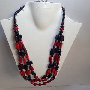 Collar de resina de estilo africano tradicional con cuentas de hueso inteligente Cadenas religiosas cristianas de moda y de moda Precio especial - Product Image 2